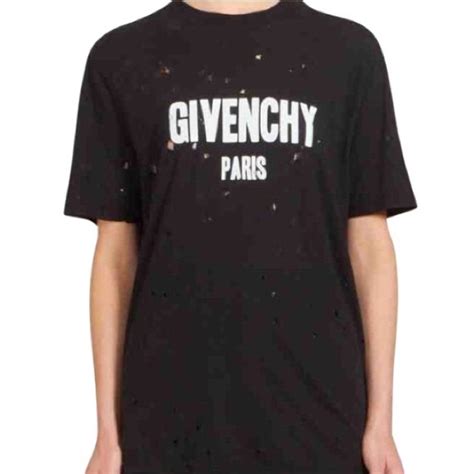 givenchy sizing shirt|Givenchy t shirt with holes.